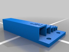 endmass-Halter 5 Stück set tool Inhaber - Boxen tools Werkzeughalter Werkzeuge für die Holzbearbeitung 3d print model - Mito3D