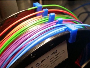 filament spool divider 3d printer accessories quantum3d samples storage 3d print model - Mito3D