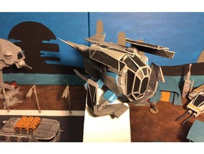 republicimperial polis gunship star wars legion ölçek araç wargaming 3d print model - Mito3D