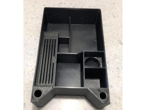 tesla model storage cubbie automotive console organizer box 3d print model - Mito3D
