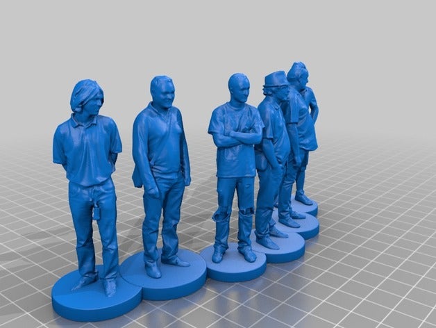 homme 129 130 131 132 133 134 sculptures 3D print model - Mito3D