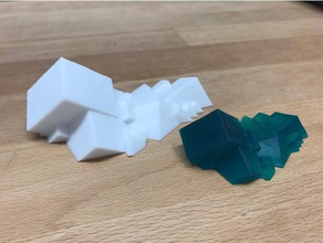 aleatório cubos esculturas a gravidade esboço 3d print model - Mito3D