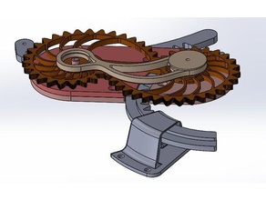dungeon door lock nautilus household gear gears mechanical 3d print model - Mito3D