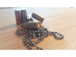 puce de la chaîne bijoux pistolet 3d print model - Mito3D