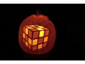 rubiks cube de calabaza exploraciones las réplicas halloween la 3d print model - Mito3D