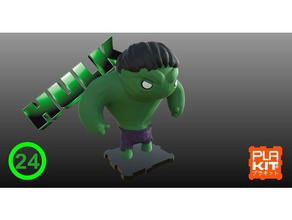 marvel hulk toys games bruce banner figure figurine smash miniatures plakit purakito toymaker 3d print model - Mito3D