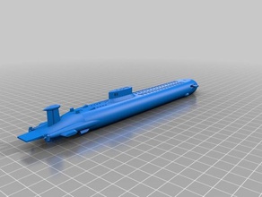 red october vehicles movie replica nuclear power russian submarine 3d print model - Mito3D