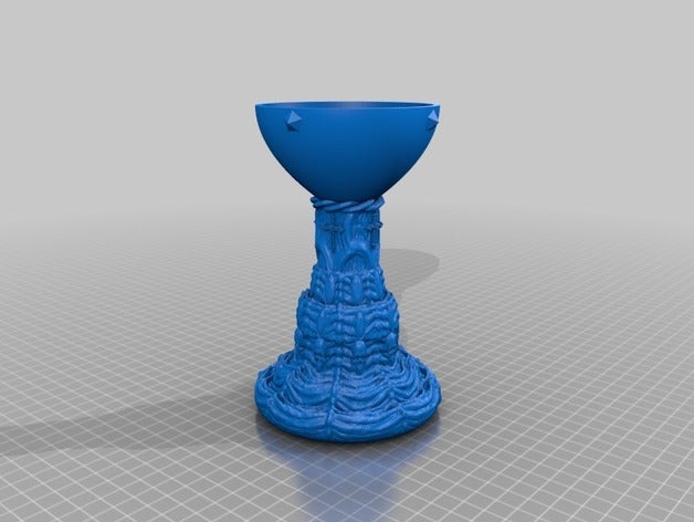 gothique verre à vin du calice 3d de l'impression la coupe le 3D print model - Mito3D