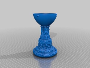 gothic Weinglas Kelch 3d drucken cup Wein-Kelch 3d print model - Mito3D