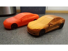 tesla model easy print vehicles car 3d print model - Mito3D