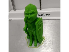 sir grumpkin las esculturas de halloween caballero impreso sólido layersealot 3d print model - Mito3D