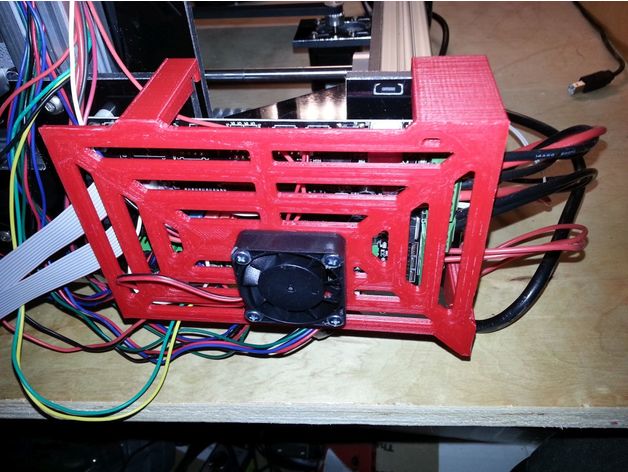 ft-i3 mega placa-mãe, cooler 3d a impressora os acessórios de resfriamento ventilador refrigeração controlador folger i3 folgertech pés placa-mãe fã placa principal capa 3D print model - Mito3D