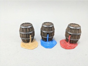 28mm leaking barrel toy game accessories 40k boardgame castle dnd dungeon dungeons dragons frostgrave gaming nsfw openforge pathfinder roleplaying rpg scatter terrain tabletop wargaming warhammer 3d print model - Mito3D