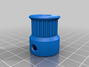 htd 3m toothed pulley 3d printing htd-3m htd3m 3d print model - Mito3D