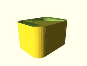 paramétrico de esquinas redondeadas cuadro contenedores 3d print model - Mito3D