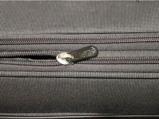 zip pull luggage replacement parts antler bag repair repair part zipper zipper pull 3D print model - Mito3D