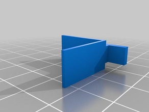 steun glasplaat vitrinekast other shelf support 3d print model - Mito3D