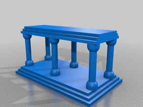 yuyu griechischen Tempel Kunst angepasst 3d print model - Mito3D