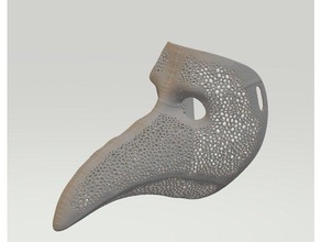 de voronoi médico la peste máscara disfraz 3d print model - Mito3D