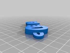 clara rosa Schlüsselanhänger angepasst 3d print model - Mito3D