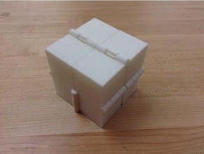 magic plegable cubo de ocho cajas bisagra los juguetes juegos cubos fidget la diversión kid openscad yonof 3d print model - Mito3D