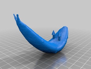 horquillado de la calabaza lengua decoración 3d print model - Mito3D