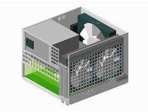 voll parametrischen computer Fall - Elektronik mini-itx openscad pc-Gehäuse 3d print model - Mito3D