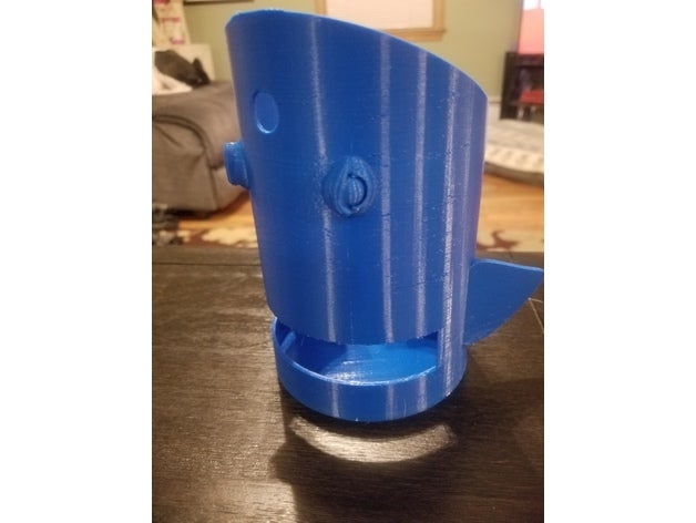 baleine bonjour de la musique amplificateur passif téléphone 3D print model - Mito3D