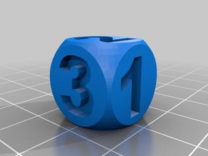 temel zar masa 3d print model - Mito3D