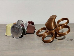 nespresso spinner kitchen dining capsule coffee holder fidget hand 3d print model - Mito3D