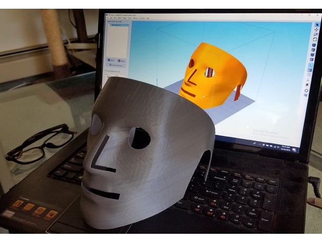 npc masque le costume halloween 3D print model - Mito3D