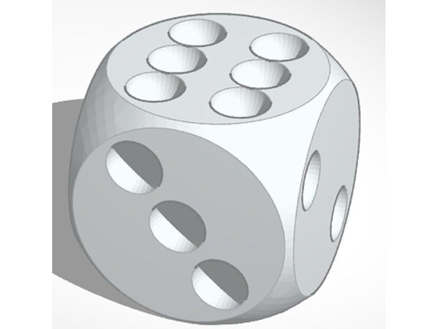 dé jouet jeu accessoires 6 d6 dés le mdn 3D print model - Mito3D