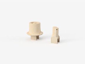 spool-Halter 2020 Alu-Profil 3d Drucker Teile filament spool holder 3d print model - Mito3D