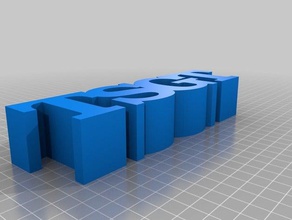 meine angepasste variable Wort Skulptur Skulpturen 3d print model - Mito3D