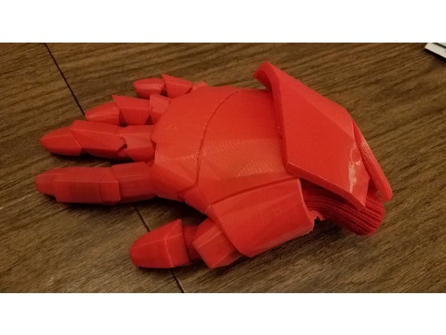 Handschuh nur remix Kostüm ironman iron man 3D print model - Mito3D