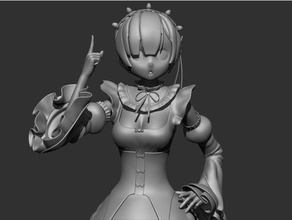 rem-réparation 3d de l'impression l'anime l'art 3d print model - Mito3D