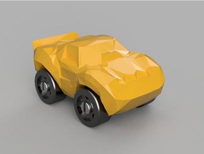 corvette duplo compatível construção brinquedos carro lego 3d print model - Mito3D