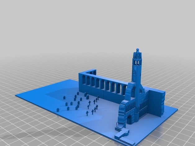 st andrews cathedral buildings structures 3D print model - Mito3D