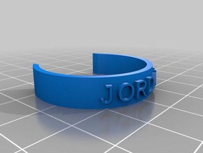my customized bottle name tag jordan organization 3d print model - Mito3D
