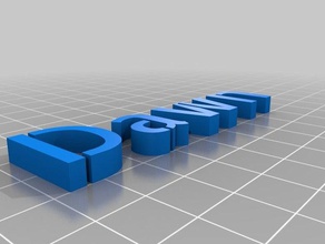 stenciled alba altri personalizzato 3d print model - Mito3D