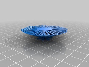 Blumen drooloop breit Blütenblatt- Kunst angepasst 3d print model - Mito3D