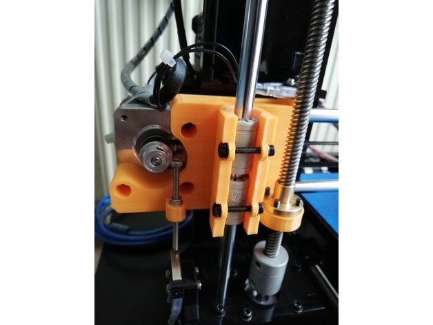 geeetech prusa i3 parts 3d printer carriage i3x modification modified motor mount stepper axis 3D print model - Mito3D