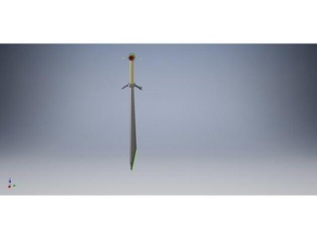 sword meh props fantasy scimitar swords weapon 3d print model - Mito3D
