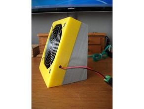 fairly pointless cosmetic cover fume extractor tools fan filter soldering 3d print model - Mito3D