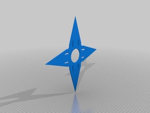 throwing star costume 3d print model - Mito3D