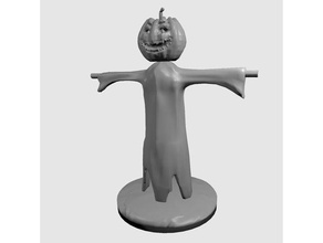 pumpkinhead espantapájaros juegos no molestar dnd miniatura halloween 3d print model - Mito3D