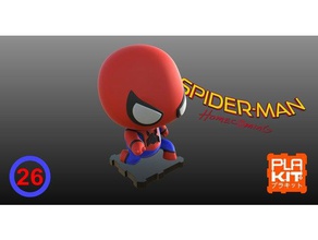 spider-man homecoming version toys games animation marvel movies peter parker plakit purakit spiderman toymaker 3d print model - Mito3D