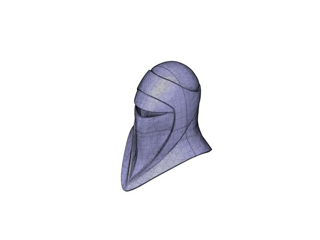 a guarda real de uso capacete remix traje 3D print model - Mito3D