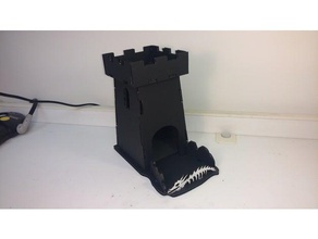 lasercut foamcore dados torre 3d print model - Mito3D