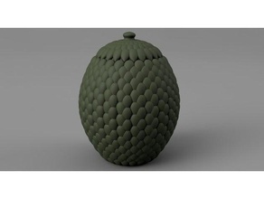 dragon scales box sculptures model storage 3d print model - Mito3D